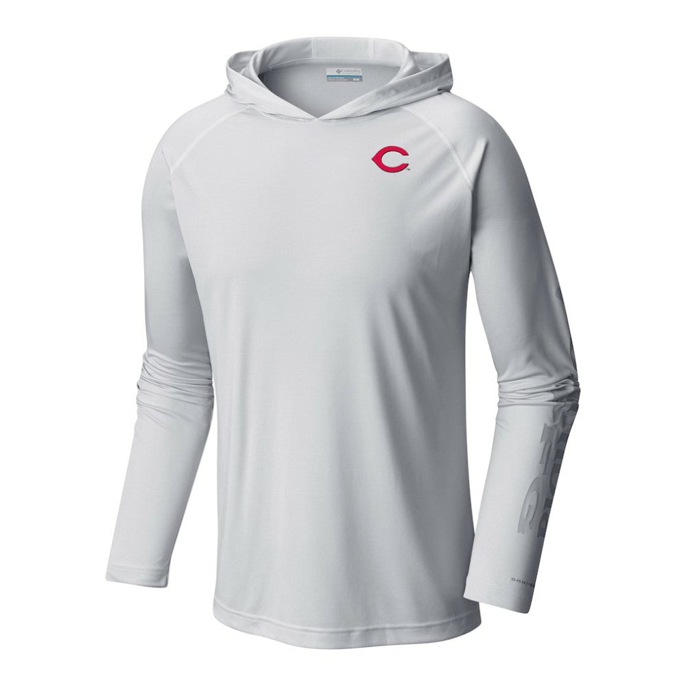 MLB Cincinnati Reds Columbia Terminal Tackle Omni-Shade Pullover Hoodie