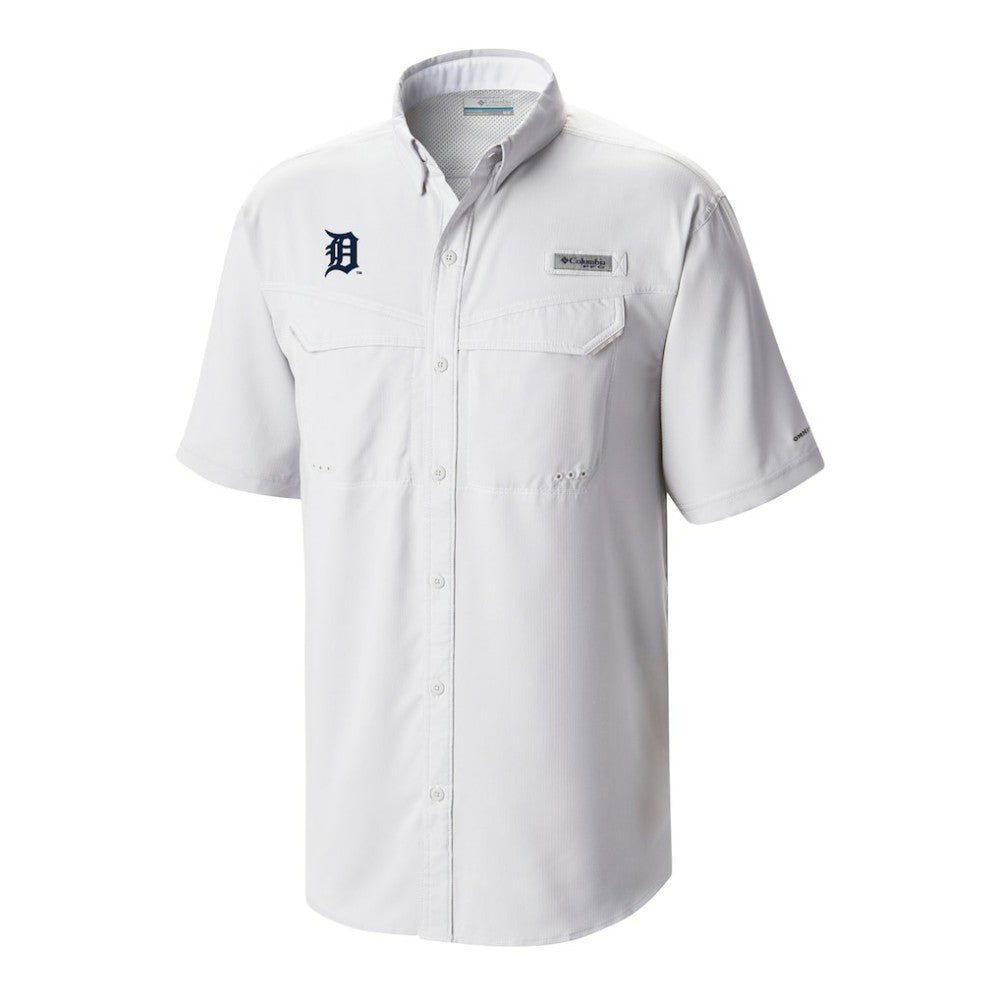 MLB Detroit Tigers Columbia Omni-Wick Low Drag Offshore Button-Up Shirt