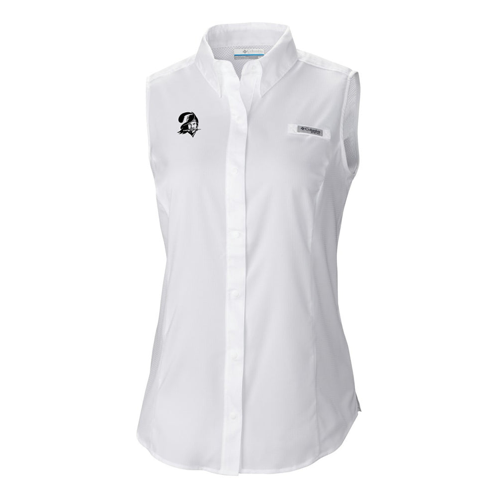 Women's Historic Tamiami Omni-Shade Sleeveless Button-Up Shirt - Tampa Bay Buccaneers
