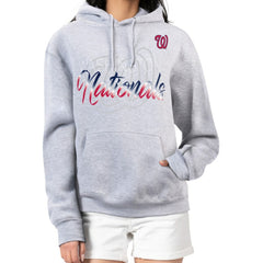 MLB Washington Nationals G-III 4Her by Carl Banks Women's Shadow Logo Graphic Pullover Hoodie