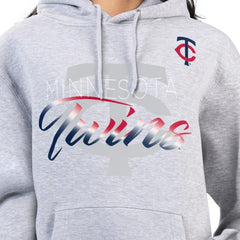MLB Minnesota Twins G-III 4Her by Carl Banks Women's Shadow Logo Graphic Pullover Hoodie