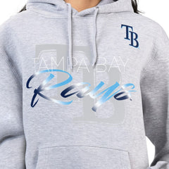 MLB Tampa Bay Rays G-III 4Her by Carl Banks Women's Shadow Logo Graphic Pullover Hoodie