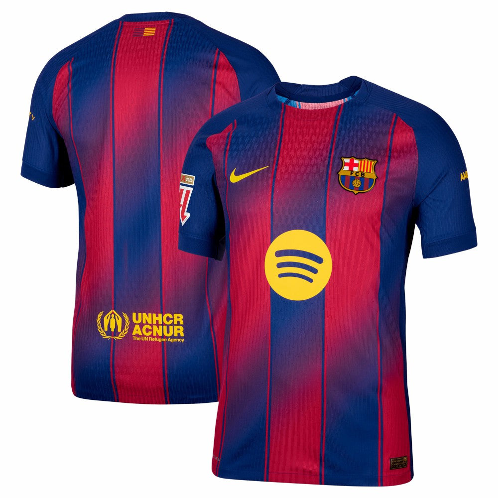 Barcelona 2025/26 Home Jersey with Patch - Nike Navy