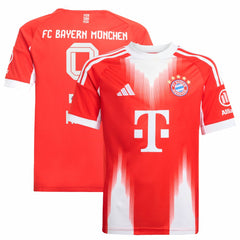 Harry Kane Bayern Munich Youth 2025/26 Home Replica Jersey - Adidas Red