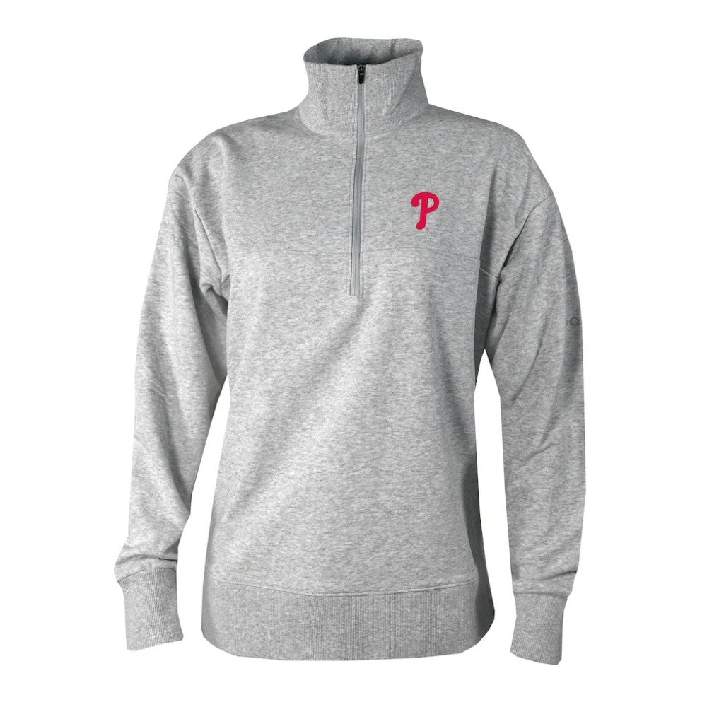 MLB Philadelphia Phillies Columbia Women's Birchwood Hills Quarter-Zip Pullover