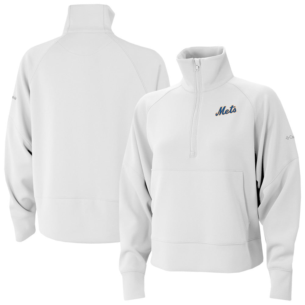 MLB New York Mets Columbia Women's Wickhams Hills Raglan Omni-Wick Quarter-Zip Pullover