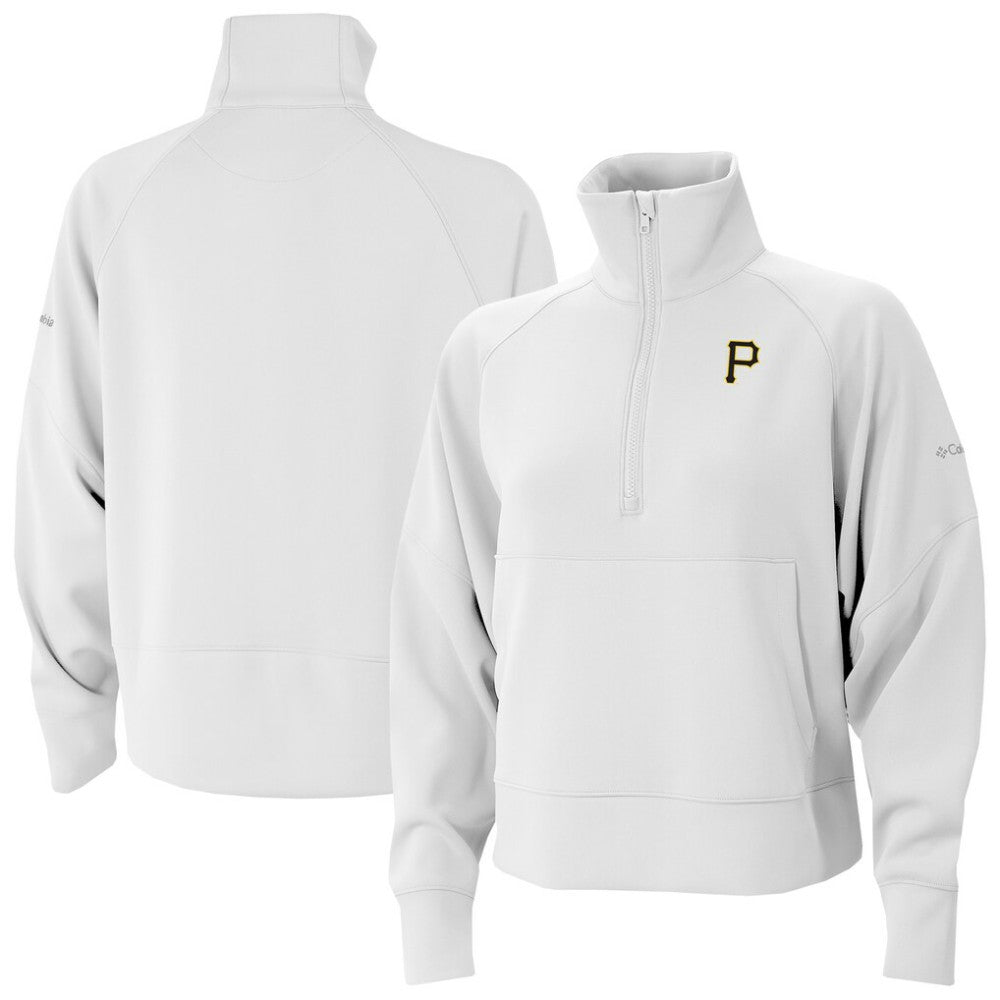 MLB Pittsburgh Pirates Columbia Women's Wickhams Hills Raglan Omni-Wick Quarter-Zip Pullover