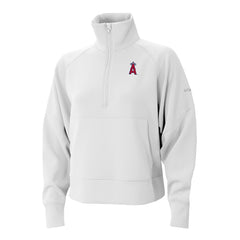 MLB Los Angeles Angels Columbia Women's Wickhams Hills Raglan Omni-Wick Quarter-Zip Pullover