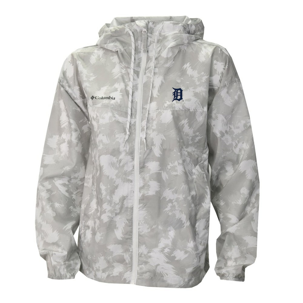 MLB Detroit Tigers Columbia Women's Flash Challenger Full-Zip Hoodie Windbreaker Jacket