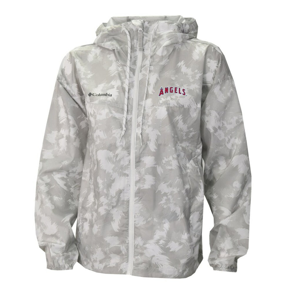 MLB Los Angeles Angels Columbia Women's Flash Challenger Full-Zip Hoodie Windbreaker Jacket