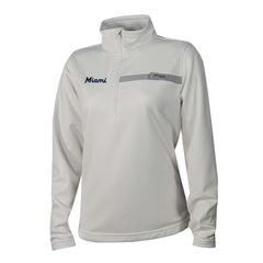 MLB Miami Marlins Columbia Women's Skiff Guide Fleece Half-Zip Pullover Jacket
