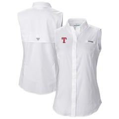 MLB Texas Rangers Columbia Women's Tamiami Sleeveless Shirt