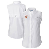 MLB Baltimore Orioles Columbia Women's Tamiami Sleeveless Shirt