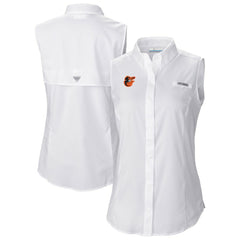MLB Baltimore Orioles Columbia Women's Tamiami Sleeveless Shirt