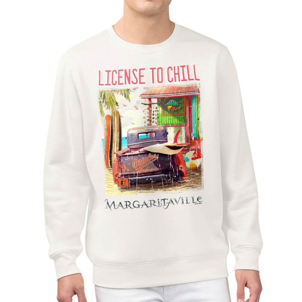 MLB Baltimore Orioles Margaritaville License to Chill Fleece Sweatshirt