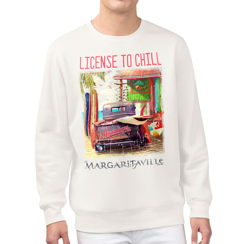 MLB Cleveland Guardians Margaritaville License to Chill Fleece Sweatshirt