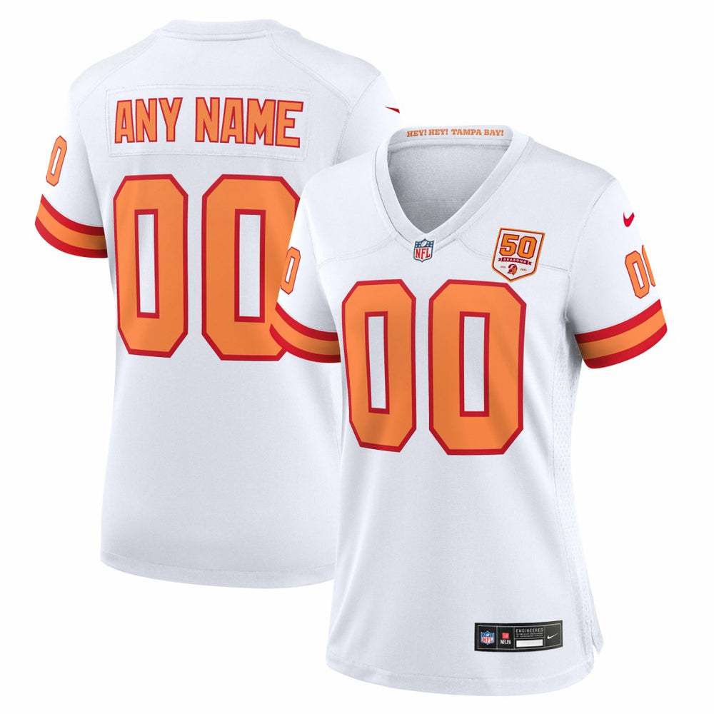 76 Women's 50th Season Alternate Custom Game Jersey - Tampa Bay Buccaneers