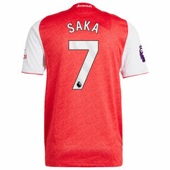 Bukayo Saka Arsenal 2025/26 Home Player Jersey - Adidas Red