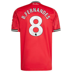 Bruno Fernandes Manchester United Home 2025/26 Replica Player Jersey - Adidas Red