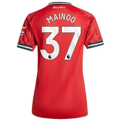 Kobbie Mainoo Manchester United Women's Home 2025/26 Replica Player Jersey - Adidas Red