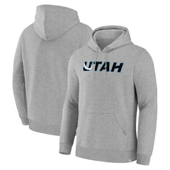 NHL Heather Gray Utah Mammoth Fanatics Home Fleece Hoodie