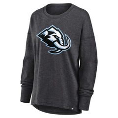 NHL Heather Charcoal Utah Mammoth Fanatics Women's Primary Logo Legacy Long Sleeve T-Shirt