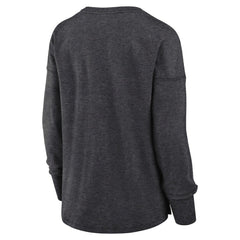 NHL Heather Charcoal Utah Mammoth Fanatics Women's Primary Logo Legacy Long Sleeve T-Shirt