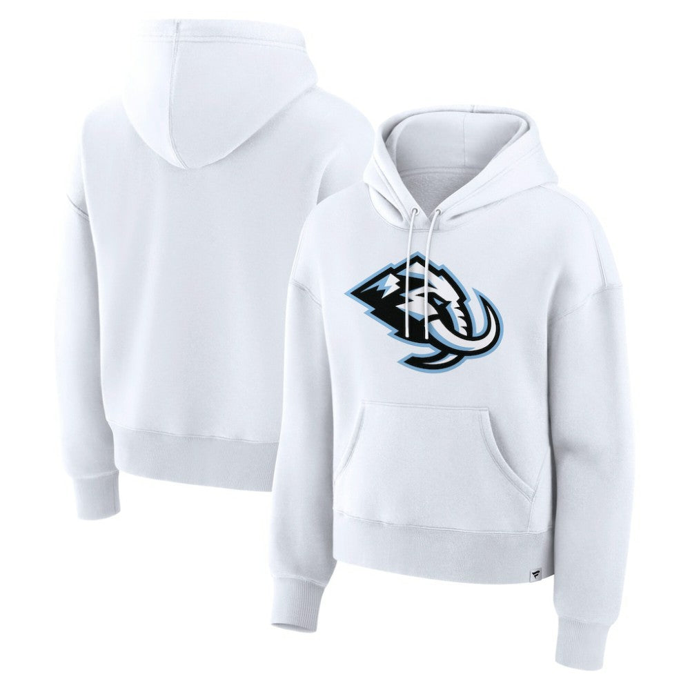 NHL White Utah Mammoth Fanatics Women's Essential Hoodie