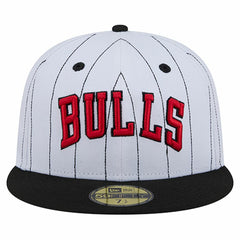 NBA Chicago Bulls Wordmark Pinstripe 59FIFTY Fitted Hat