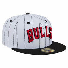 NBA Chicago Bulls Wordmark Pinstripe 59FIFTY Fitted Hat