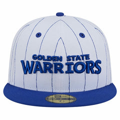 NBA Golden State Warriors Wordmark Pinstripe 59FIFTY Fitted Hat sale