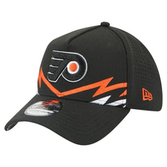 NHL Black Philadelphia Flyers New Era 39THIRTY A-Frame Perforated Flex Hat
