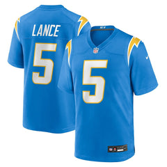 Trey Lance Team Game Jersey - Los Angeles Chargers