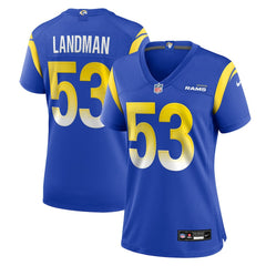 Nate Landman Women's Team Game Jersey - Los Angeles Rams