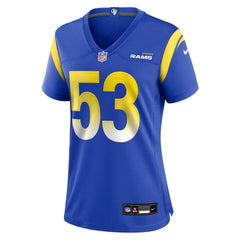 Nate Landman Women's Team Game Jersey - Los Angeles Rams