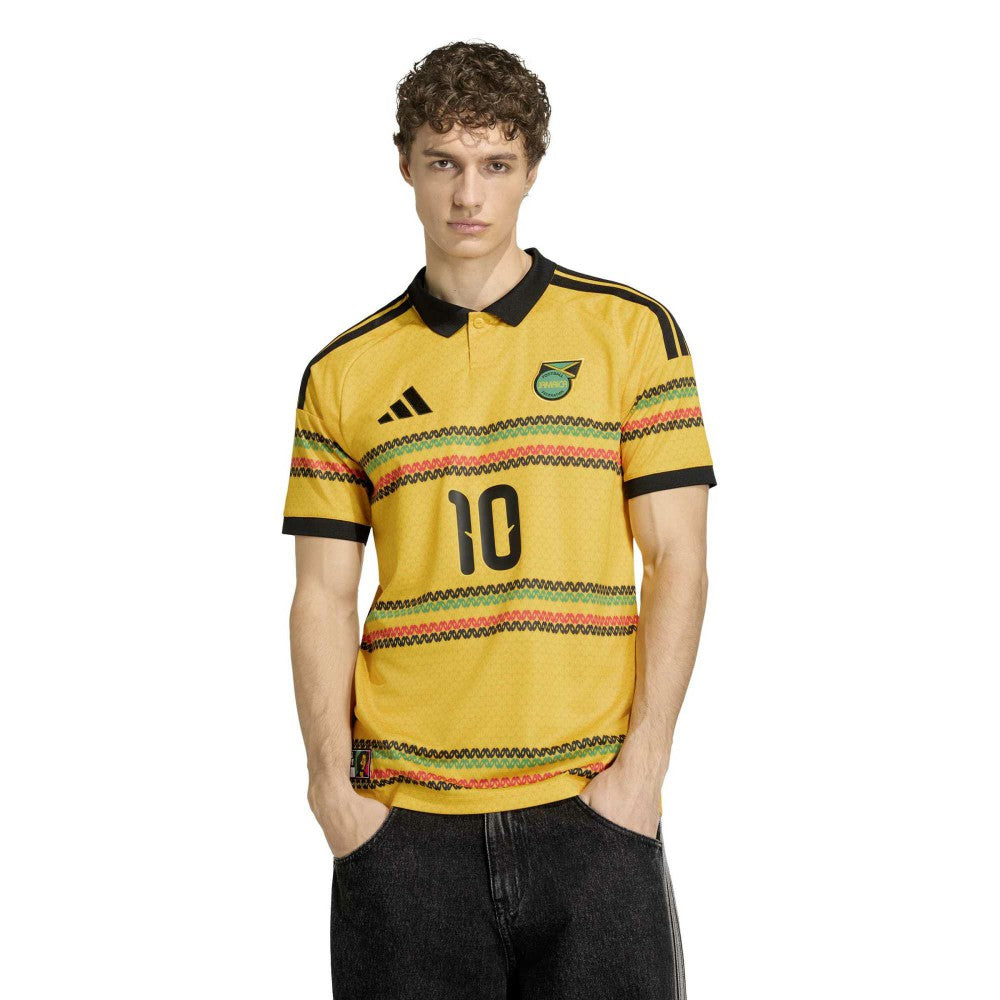 Bob Marley Jamaica National Team 2026 Home Replica Jersey - Adidas Yellow