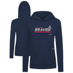 MLB Atlanta Braves Levelwear Women's Relay Breaker Pullover Hoodie