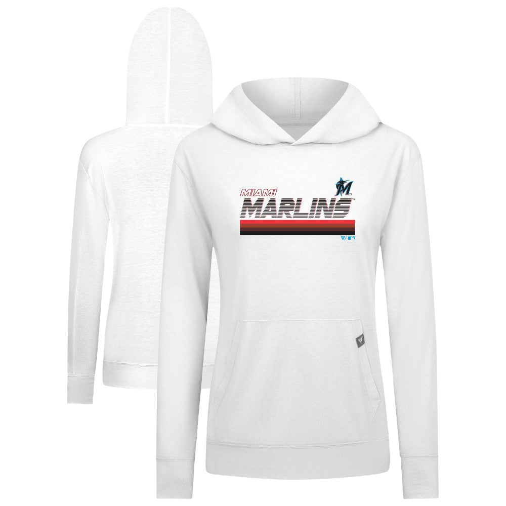 MLB Miami Marlins Levelwear Women's Relay Breaker Pullover Hoodie