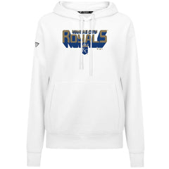 MLB Kansas City Royals Levelwear Women's Adorn Retro 3D Pullover Hoodie