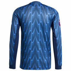 Arsenal 2025/26 Away Long Sleeve Jersey with Patch - Adidas Blue