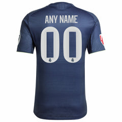 Real Madrid 2025/26 Away Custom Jersey - Adidas Blue