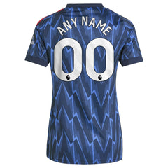Arsenal Women's 2025/26 Away Replica Custom Jersey - Adidas Blue