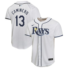 MLB Junior Caminero Tampa Bay Rays Nike Youth Home Player Game Jersey