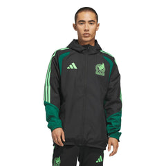Mexico National Team FIFA x World Cup 2026 Tiro All Weather Full-Zip Jacket - Adidas Black