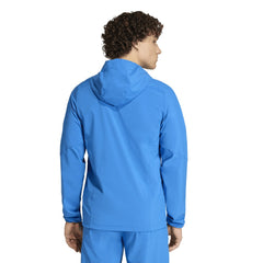 Colombia National Team FIFA x World Cup 2026 Tiro Travel Raglan Full-Zip Windbreaker Hoodie - Adidas Blue