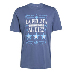 Argentina National Team FIFA x World Cup 2022 Winners Amply T-Shirt - Adidas Blue