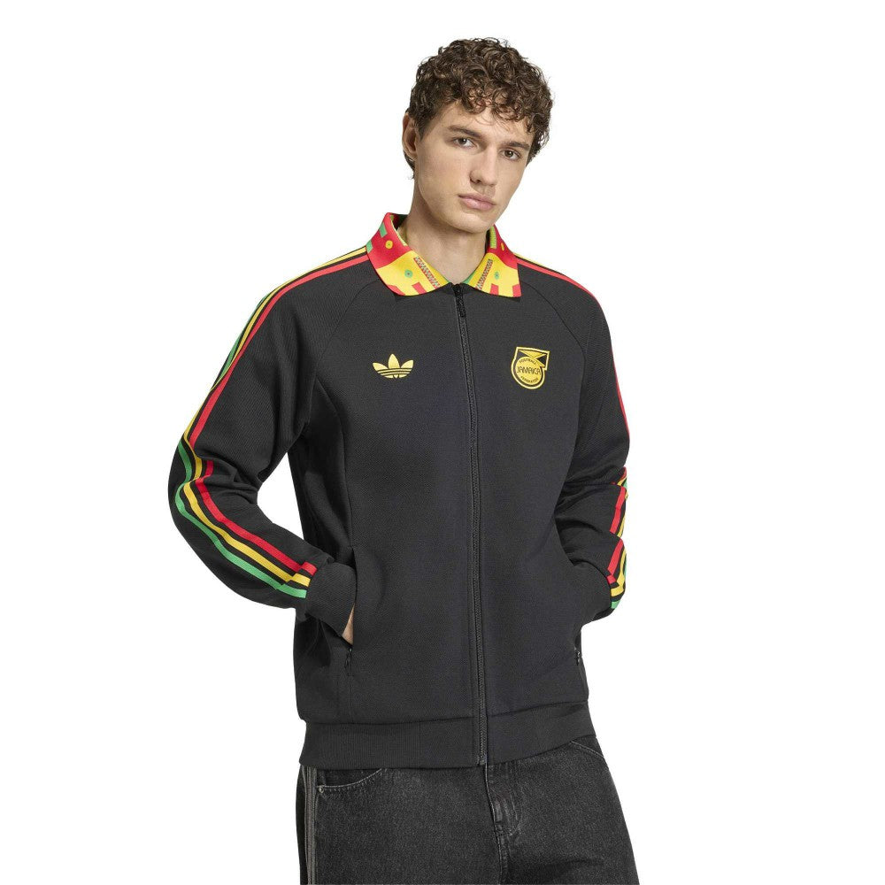Jamaica National Team Anthem Full-Zip Jacket - Adidas Black