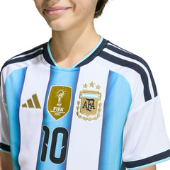 Lionel Messi Argentina National Team Youth FIFA x World Cup 2026 Home Replica Jersey - Adidas White