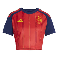 Spain National Team Women's FIFA x World Cup 2026 Home Cropped Replica Jersey - Adidas Red