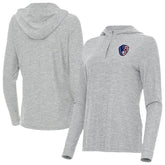 MLB Milwaukee Brewers Antigua Women's Daybreak Quarter-Zip Hoodie